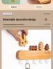 Nordic Key Hook: No-Drill Wall-Mounted Beech Wood Hallway Decoration and Storage Rack
