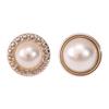 Pearl Button Versatile Round Shirt Button Top Cardigan Shirt Delicate Button Women'S Clothing Decoration