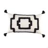 Throw Pillow Cover for Couch, Woven Tufted with Tassels Decorative Pillows Covers Bedroom Living