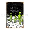 Aliens UFO Art Metal Signs Cinema Personalized Garage Design Create Tin Sign Poster