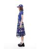 Greedius Racing Club Pleated Long Skirt