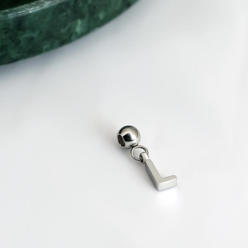 DIY Sliding Chain Alphabet Number Pendant Necklace Personalized Jewelry