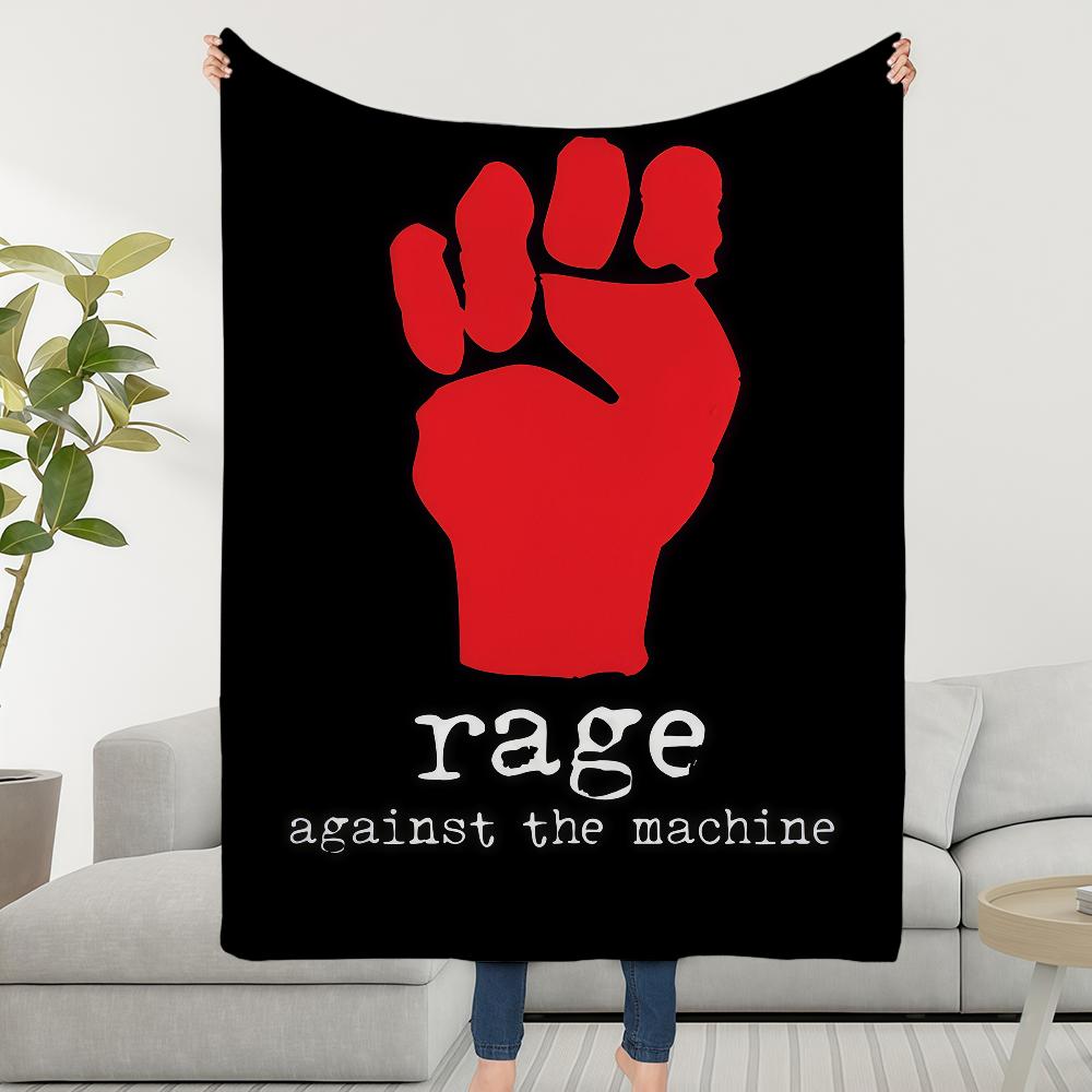 Rock Band R-Rage A-against The M-machine Blanket Soft Warm Furry Throw Super Kids Toys Bed Sofa Car Cradle