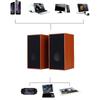 USB Wireds Wood Speaker Subwoofer Sound Box 3.5mm Input USB Power Computer Speaker for Desktop PC