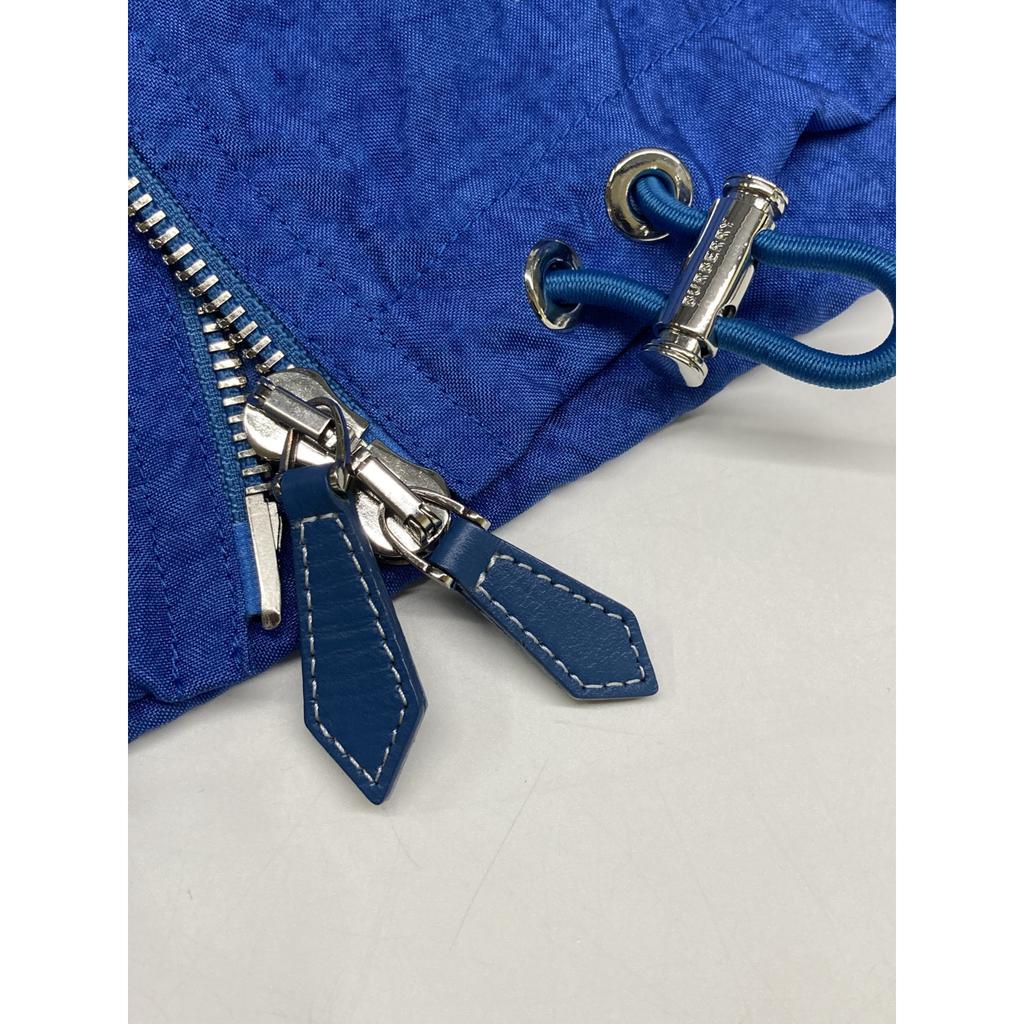 Burberry Blue Technical Canvas Hoodie Jacket Jacket 46 blueUsed