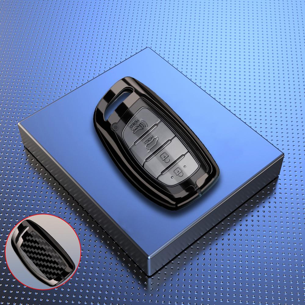 Zinc Alloy Car Key Case For Hyundai Ix35 I40 I20 I10 Tucson Elantra Creta Sonata Ioniq Accent Creata Smart Remote Fobs Cover