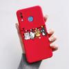 For Honor Play Case COR-L29 Phone Cover Cute Bear Cartoon Frog Soft Silicone Matte Fundas Coque For Honor Play Shockproof Bumper