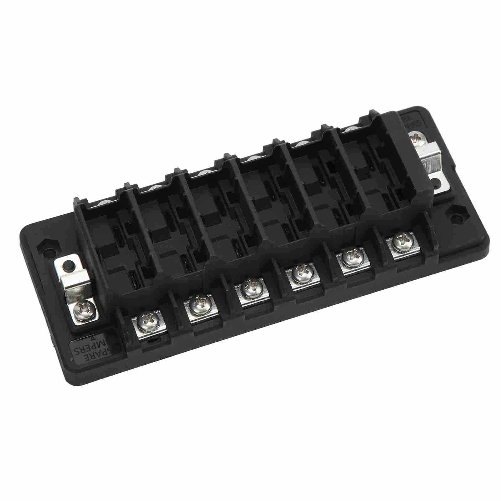 6 Way Fuse Block Box Circuit Breaker with Waterproof Cap for Vehicles Ships Circuit Protection