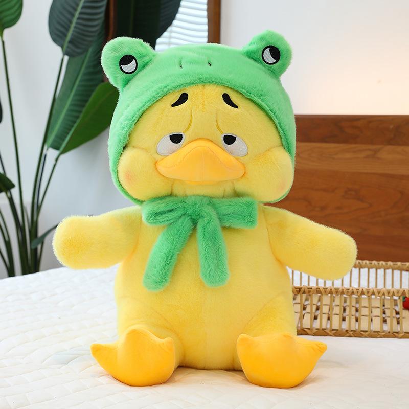 Cute cute annoying duck at work annoying duck plush toy doll sofa throw pillow accompany sleeping doll give gifts