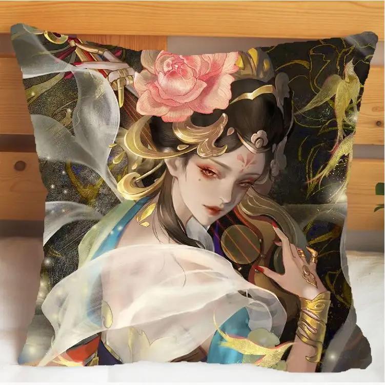 

Arena of Valor Honor of Kings Ян Юйхуань Подушка и Наволочка Чехол для Подушки Двусторонняя Печать Плюшевые Декоративные Подушки 40x40см 66x66cm