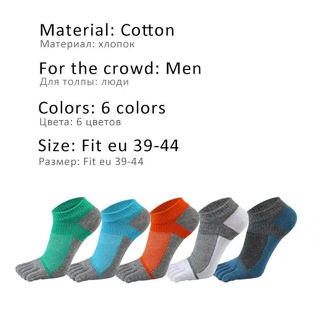 1 pár EU 38-44 Kotní ponožky Neviditelné Pánské Korigující Ponožky Prodyšné Ponožky s Pěti Prsty