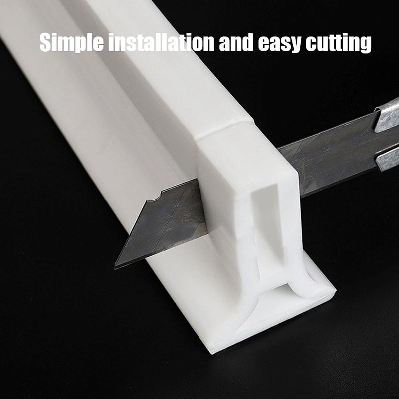 Self-Adhesive Bendable Water Retaining Strip Shower Water Barrier For Bathroom Separation Shower Accessories