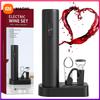 Electric Wine Opener Automatic Corkscrew Battery Wine Bottle Opener With Foil Cutter Pourer Stopper For Bar Home Party Wine Tool