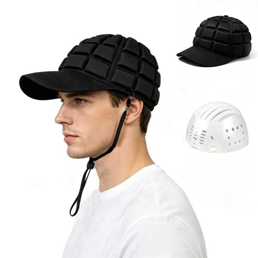 Padded Rugby Helmet Shockproof Football Helmet Hat Sports Protective Helmet Cap Outdoor