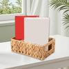 1/2Pcs Storage Basket with Handle Sturdy Structure Large Capacity Strong Load-bearing Hand-Woven Scalloped Edge Wicker Baskets