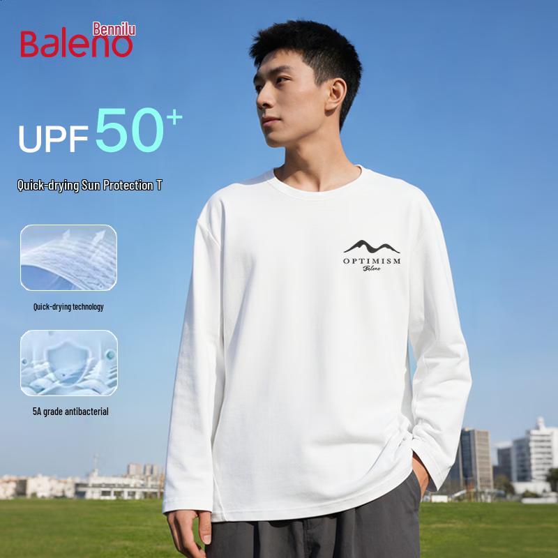 Baleno Men s Quick-Dry High-Elastic Antibacterial Long Sleeve Sport T-Shirt 4XL