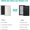 2 Pieces/Set For Tesla Model 3 Model Y HEPA Activated Carbon Air Filter Air Conditioner Filter Element Replacement Kit W/tools