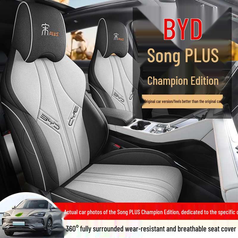 BYD Song Plus EV Seat Covers: Four-Season Linen Full Coverage Cushions