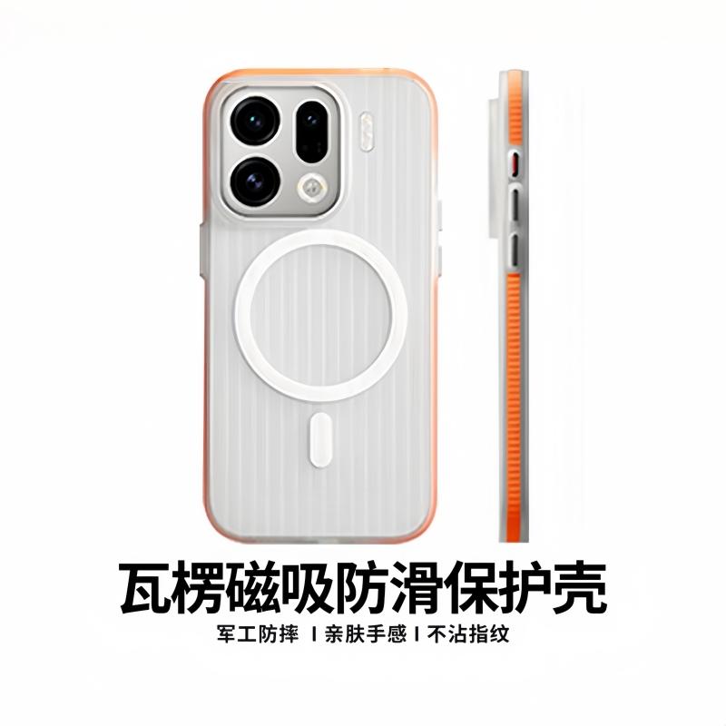 Custodia Magnetica Per Oppo Find X9 Pro 5G Per MagSafe Trasparente Opaca Striscia da Viaggio Sottile Cover Per Find X 9 X9Pro Guscio Rigido