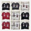 Mens Cotton Football Jersey Team Sports Rugby Practice Fan Wear In Red Black White