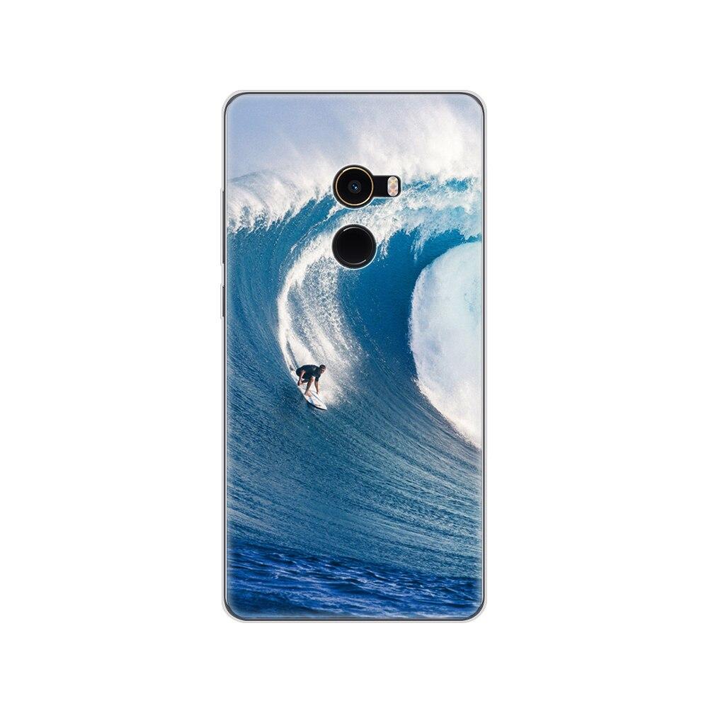 Soft Case for Xiaomi Mix 2 Silicon Case for Xiaomi Mi Mix 2 Mix2 Back Cover Protective Printing Transparent Coque