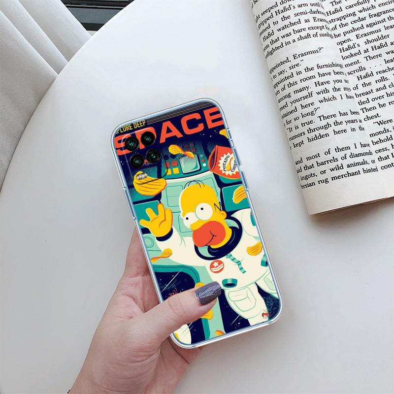 S-Simpsons-Art Transparent Phone Case for Motorola Moto G7 G8 G9 G84 G85 G73 G24 G15 Z2 Play Power Plus