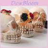 Halloween Skeleton Head Led Decor With Resin Material For Haunted House And Party Settings