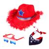 Patriotic Independence Day Outfits American Flag Costumes Accessories 4th of Jul Costume for Dresses Up Cosplay Party