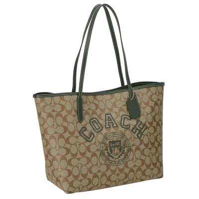 Torba typu tote CB869 VARSITY SIGNATURE CITY TOTE [Coach] Damska IM/KHAKI/AMAZONGREEN [Artykuł]