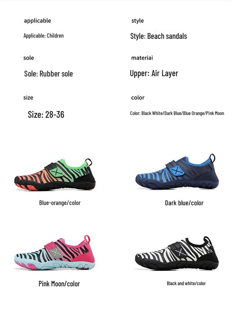 Kids' Quick-Dry Non-Slip Beach and Snorkeling Shoes for Boys and Girls