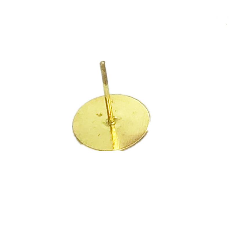 DIY Round Base Flat Piece Earring Posts - Dangle Accessories In Stock