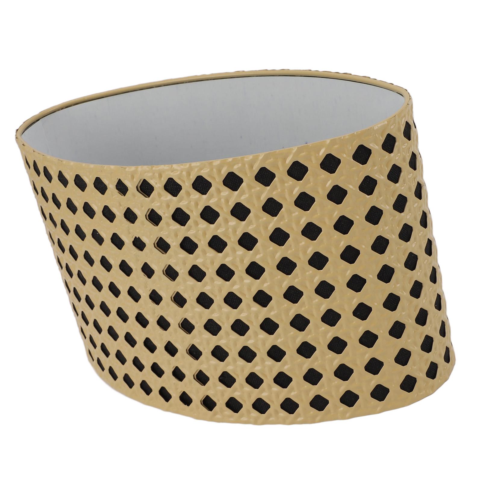 

Lampshade Oval Shaped Hollow Metal Carved Compatible E27 E14 Caliber Lampholders Lamp Cover for Bedroom Living Room