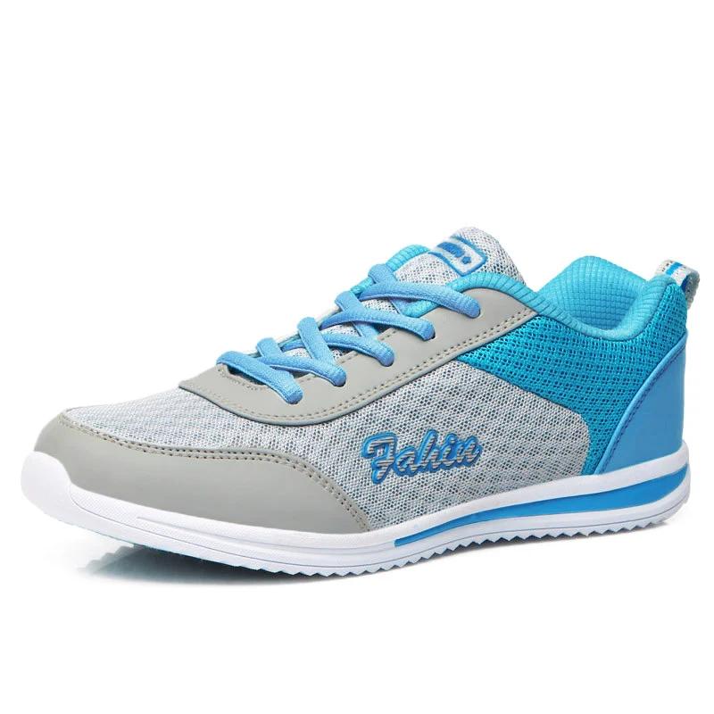 Fashion Breathable Sneakers For Women 2025 New Fashion Solid Color Soft Women Sneakers Mesh Fabric Lace Up Woman Shoes Female Footwear