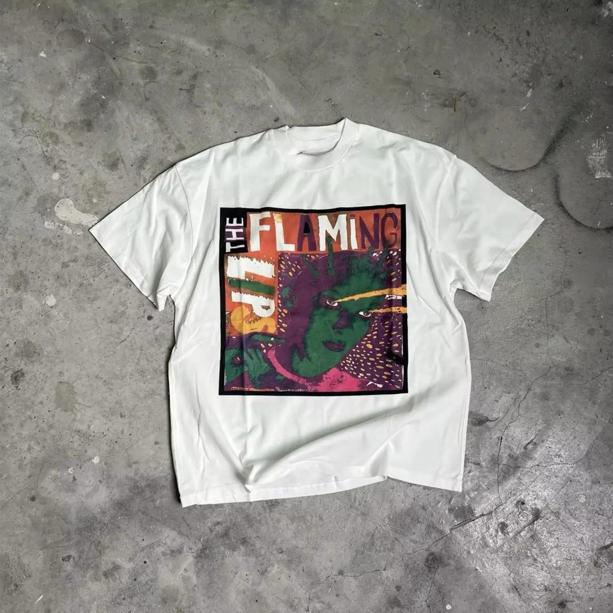 

New Men Japanese Streetat Vintage White Washed Casual Retro Acai Pattern T-shirt Cotton Loose Vatage Style Old Unseix T-Shirt 4XL