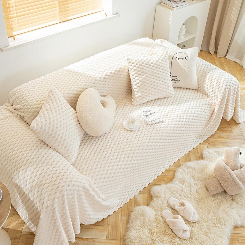 Plush Sofa Towel Thickened Warm Anti-Scratching Cloth Sofa Cover New 20.24 Million Can Cover Cloth Blanket