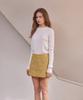 Lapineatteullie Classic Tweed Skirt Pants Yellow