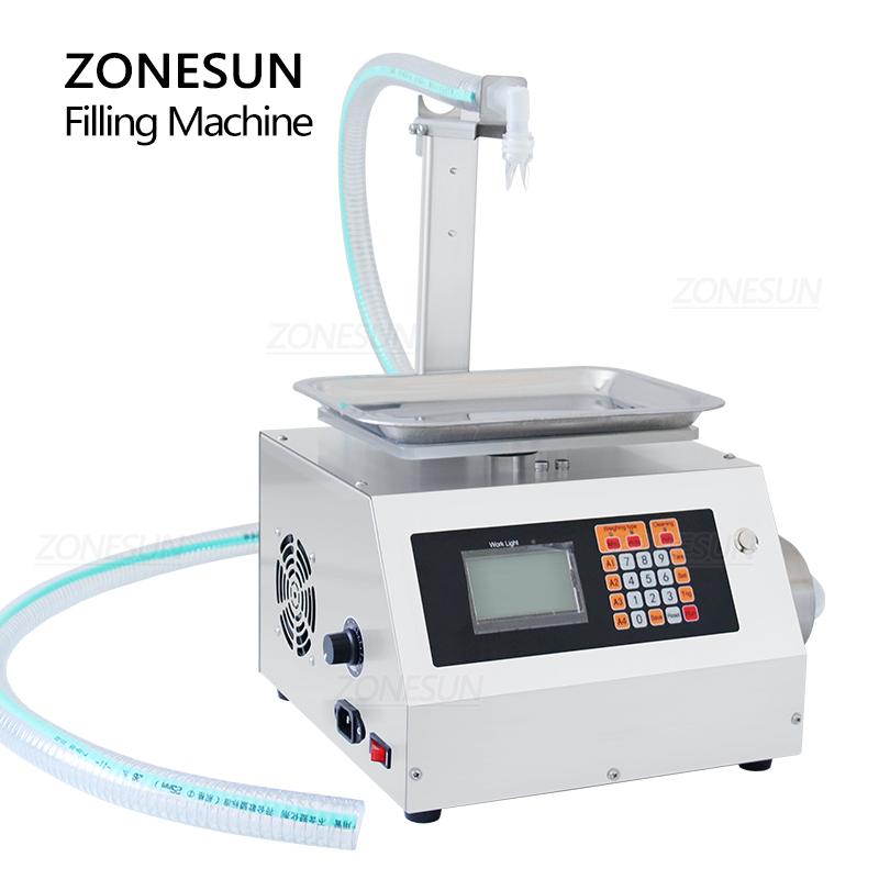 ZONESUN ZS-GPGT1 Digital Gear Pump Weighing Filling Machine For Honey Paste Liquid Jam