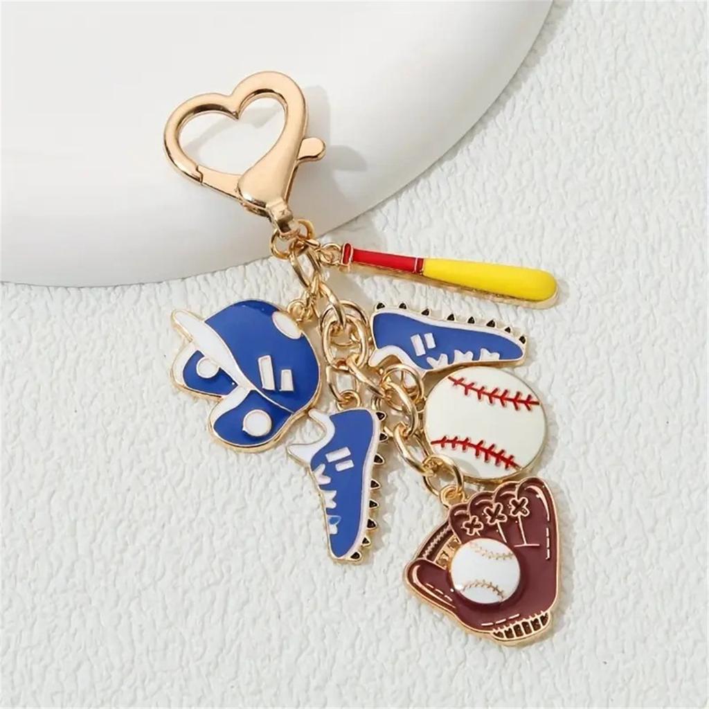Lovely Sports Shape Keychain Novel Designs Decoration for Boys Girls Men Women for Wallets Backpacks and Gifts