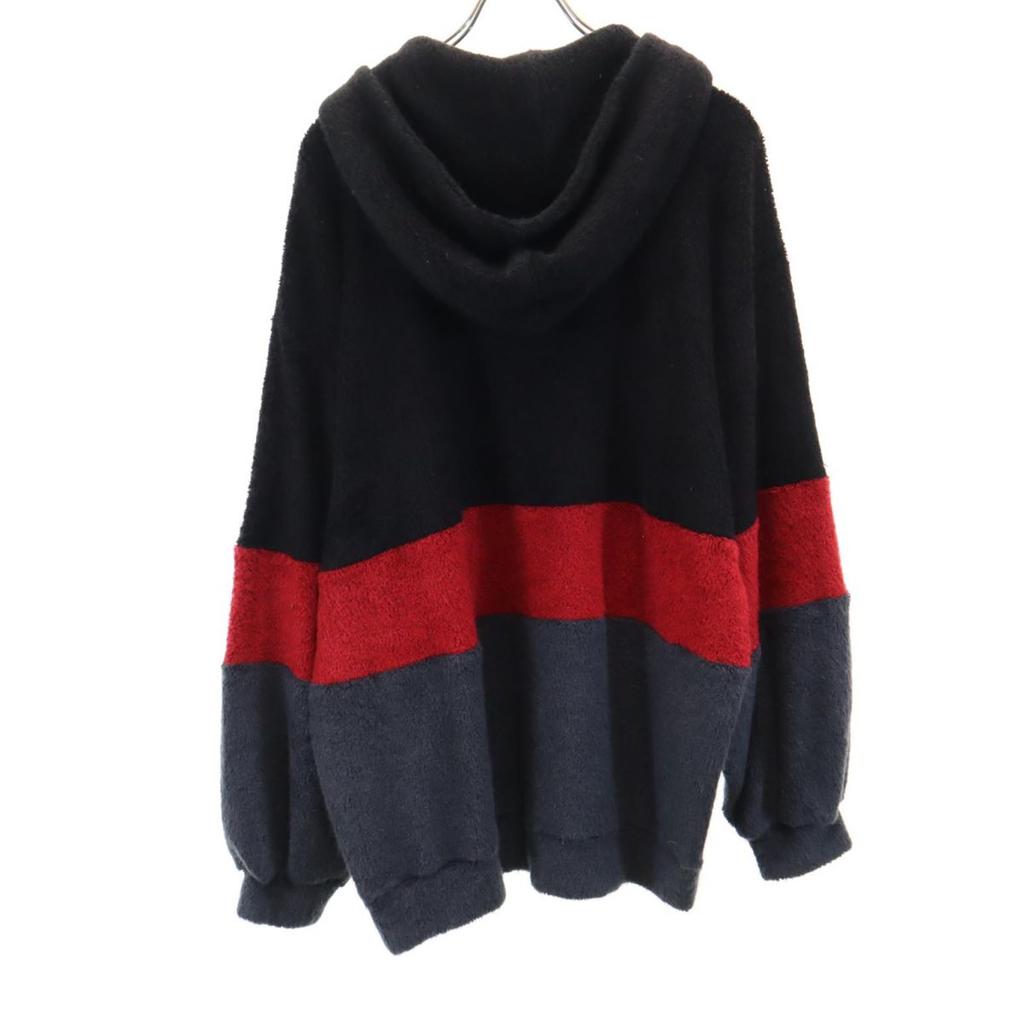 SHAREEF Long sleeve Wool Blend Knit Parker 2 Black series Men's Used