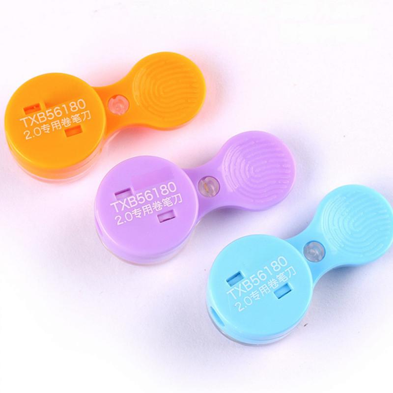 Mini Double-Hole Pencil Sharpener 2.0 Core Pencil Sharpener Spherical Primary Students Multicolour Quick Pencil Sharpener