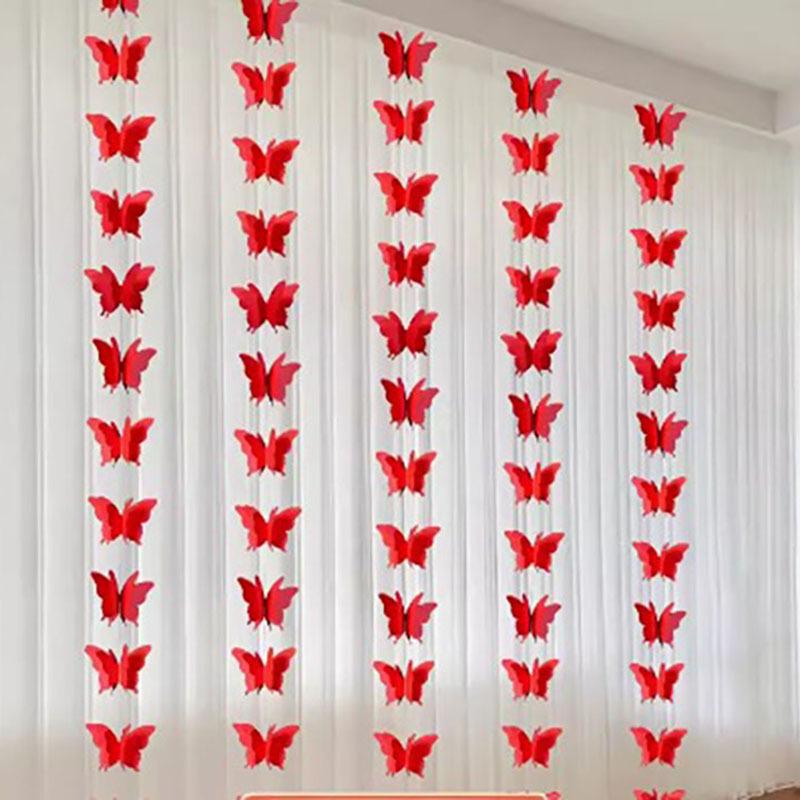 Six-piece Wedding Happiness Wall and Floor Stickers Set