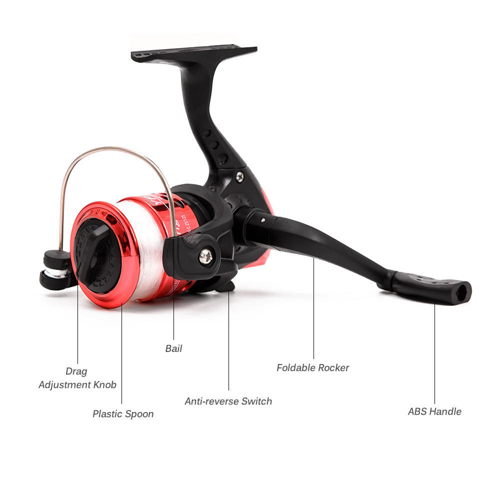 Lixada kolfiber teleskopisk fiskespö och rulle Combo komplett kit spinning fiskerulle fiske Lur