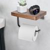 Natuurlijk Walnoothout Toiletpapierhouder Badkamer Zelfklevende Wandmontage Tissue Hanger Handdoekrol Stang Opbergaccessoires NIEUW