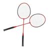 LEIJIAER Badminton Racket Offensive Iron Alloy Lightweight Comfortable Grip Sports Badminton Racquet Red
