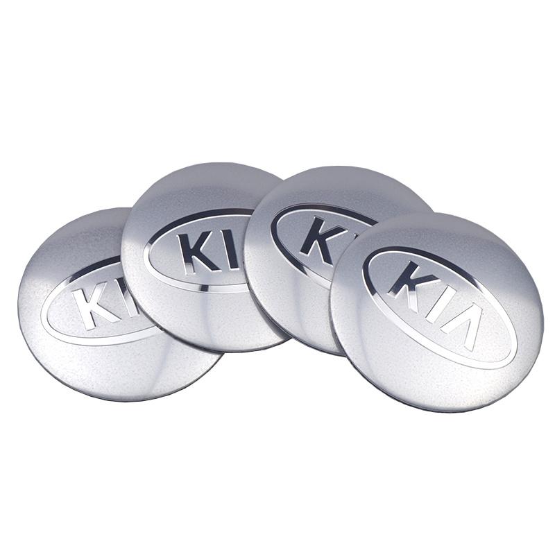 4Pcs 56/60/65/68MM Car Styling Aluminum Wheel Center Hub Cap Stickers For KIA K5 K K6 Optima Sorento RIO Picanto Ceed Sportage 4