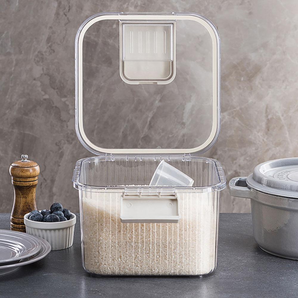 Sealed Rice Container - Household Use, Large Capacity Moisture-Proof, Kitchen Grain Jar, Insect-Proof Rice and Flour Storage Jar