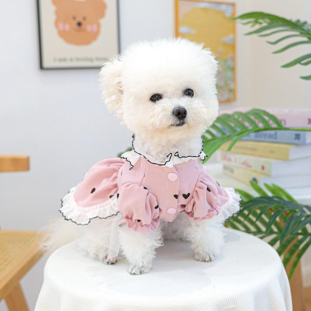 Breathable Pet Puppy Clothing Lightweight Cat Apparel Dog Fluffy Skirt  For Small Medium Cat Dogs
