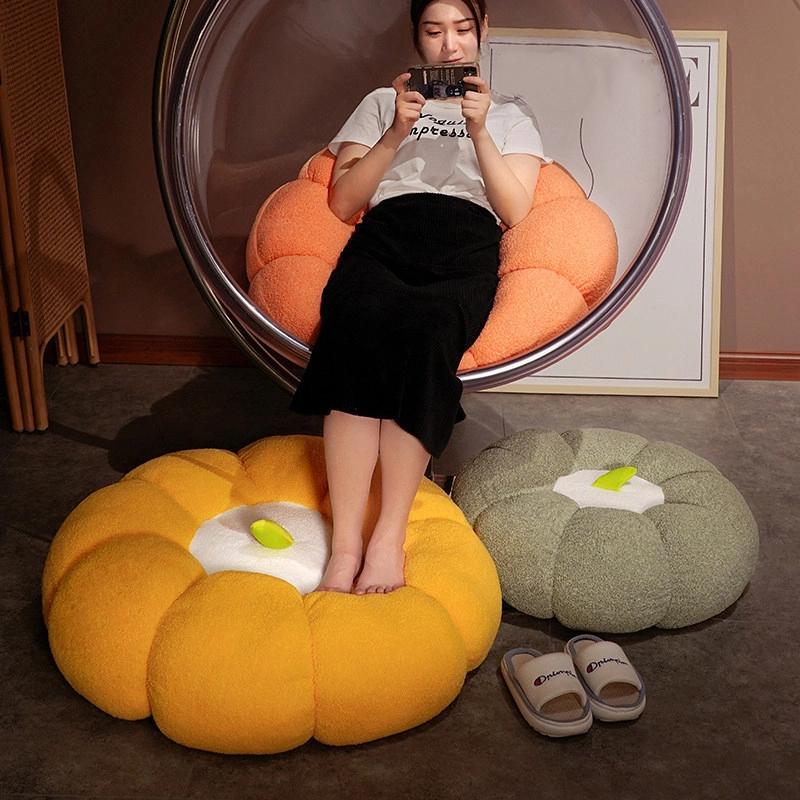 Pumpkin Cushion Floor Seat Pad For Living Room Comfortable Sitting Pillow Tatami Window Backrest Cushion Rug Mat