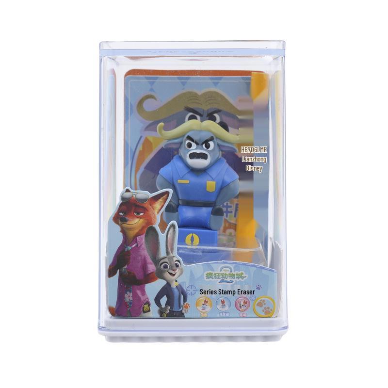 

Official Zootopia Nick Leopard Officer Collectible Stamp Eraser Card & Figurine Ornament Gift.