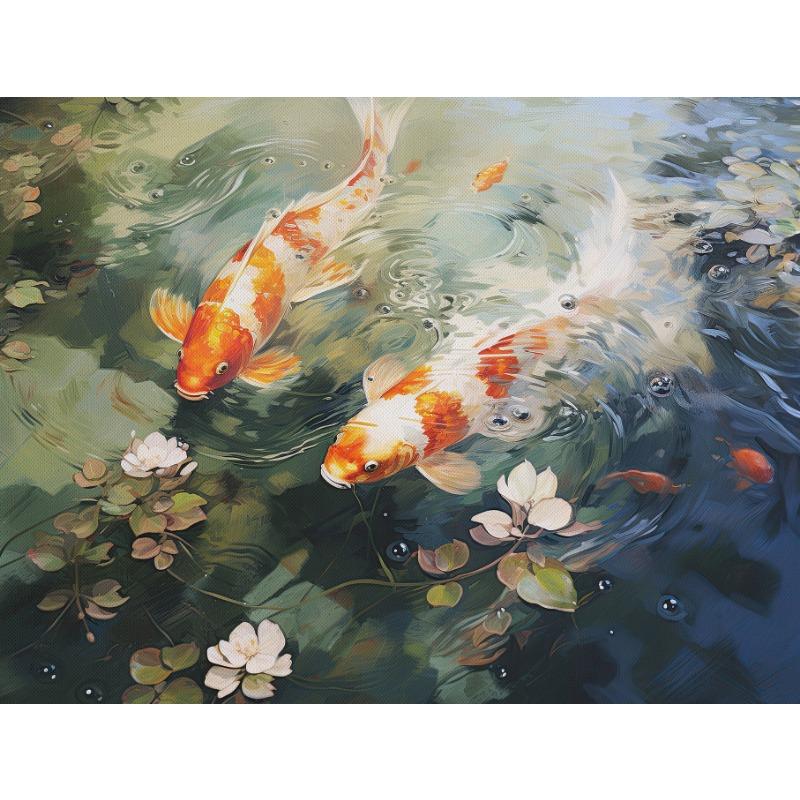 

Классика Японские Рыбы Кои Цветок Лотоса Пейзаж Постеры и Принты Печать на Холсте Ретро Настенное Искусство Картина для Комнаты Домашний Декор 21cm×30cm NoFrame